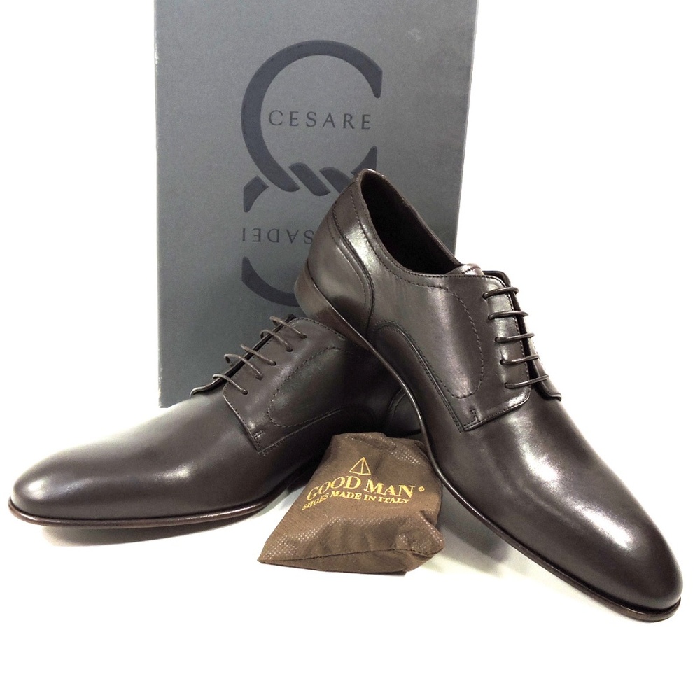 CASADEI 🇮🇹 MENS BROWN SOFT LEATHER COMFORT OXFORD SHOES - Picture 8 of 8
